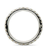 ESTATE 1.33CT DIAMOND 18KT WHITE GOLD 3D SHARE PRONG ETERNITY ANNIVERSARY RING