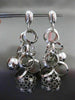 ESTATE EXTRA LARGE .52CT DIAMOND 14KT WHITE GOLD ETOILE MULTI CIRCULAR EARRINGS