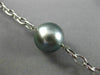 ESTATE EXTRA LARGE & LONG 14K WHITE GOLD AAA TAHITIAN PEARL BY THE YARD NECKLACE