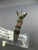 ESTATE 1.42CT ROUND DIAMOND 14K WHITE GOLD 3D CHANNEL LOVE ENGAGEMENT RING 21347