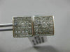 ESTATE LARGE 2.20CT DIAMOND 14KT WHITE GOLD 3D INVISIBLE SCREWBACK STUD EARRINGS