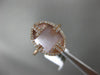 ESTATE .22CT DIAMOND & AAA MOTHER OF PEARL 14KT ROSE GOLD 3D OVAL FUN RING