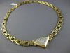 ESTATE 1.30CT DIAMOND 14KT WHITE & YELLOW GOLD TRIANGULAR FANCY NECKLACE #21520