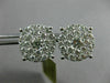 EXTRA LARGE 2.08CT DIAMOND 14KT WHITE GOLD 3D FILIGREE SCREW BACK STUD EARRINGS