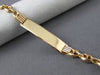 ESTATE 14KT ROSE GOLD 3D CLASSIC KIDS NAME PLATE ENGRAVABLE BRACELET #22036
