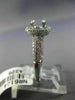ESTATE .78CT DIAMOND ROUND 14KT WHITE GOLD 3D HALO SEMI MOUNT ENGAGMENT RING