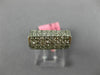 ESTATE 1.16CT DIAMOND WHITE GOLD 3D CLASSIC FUN FLAME RECTANGULAR LOVE RING