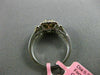 ESTATE GIA 1.0CT DIAMOND 18KT TRI COLOR GOLD 3D SQUARE HALO ENGAGEMENT RING