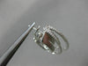ESTATE LARGE .79CT DIAMOND 14KT WHITE GOLD 3D MULTI ROW CLIP ON HANGING EARRINGS