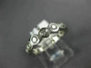 ESTATE 1.05CT DIAMOND 14K WHITE GOLD 3D ETERNITY WEDDING ANNIVERSARY RING #16998