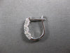1.02CT DIAMOND 18KT WHITE GOLD 3D 3 STONE PAST PRESENT FUTURE LEVERBACK EARRINGS