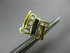 ESTATE LARGE 1.80CT DIAMOND & SAPPHIRE 14KT YELLOW GOLD 3D CRISS CROSS EARRINGS