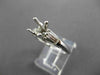 ESTATE .65CT DIAMOND 18KT WHITE GOLD BAGUETTE SEMI MOUNT ENGAGEMENT RING #16577
