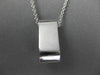 ESTATE LARGE 1.57CTW DIAMONDS & AAA RUBY 14KT WHITE GOLD SLIDE PENDANT & CHAIN