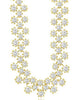 ESTATE WIDE 8.20CT DIAMOND 14K YELLOW GOLD 3D SNOWFLAKE ETERNITY TENNIS NECKLACE