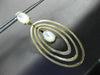 ESTATE LARGE AAA MOON STONE 14KT YELLOW GOLD MULTI OVAL CLIP ON HANGING EARRINGS