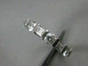 ESTATE .80CT EMERALD & ROUND DIAMOND 14KT WHITE GOLD 3D ANNIVERSARY RING #10907