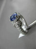 ESTATE WIDE 2.51CT DIAMOND & TANZANITE 18KT WHITE GOLD INFINITY ENGAGEMENT RING