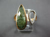 .09CT DIAMOND & AAA GREEN QUARTZ 14KT ROSE GOLD 3D PEAR SHAPE CRISS CROSS RING