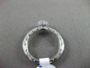 ESTATE .97CT DIAMOND & AAA SAPPHIRE 18KT WHITE GOLD 3D SOLITAIRE ENGAGEMENT RING
