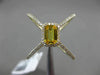ESTATE LARGE .81CT DIAMOND & AAA YELLOW SAPPHIRE 14KT YELLOW GOLD HALO FUN RING