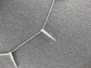 ESTATE .15CT DIAMOND 14KT WHITE GOLD 3D CLASSIC BY THE YARD SPIKY FUN NECKLACE