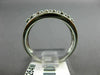 ESTATE WIDE .20CT DIAMOND 14KT WHITE GOLD 3D 3 ROW SHARE PRONG ANNIVERSARY RING
