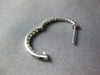 ESTATE 1.0CT DIAMOND 14K WHITE GOLD CLASSIC 2MM INSIDE OUT HOOP HUGGIE EARRINGS