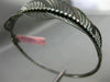 ESTATE 1.25CT DIAMOND 14KT BLACK GOLD 3D MULTI LEAF HANDCRAFTED BANGLE BRACELET
