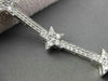 ESTATE WIDE 1.25CT DIAMOND 14KT WHITE GOLD STAR FILIGREE BRACELET BEAUTIFUL!!