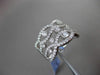 ESTATE WIDE 1.0CT DIAMOND 14KT WHITE GOLD ETOILE WAVE FUN COCKTAIL RING F/G VS