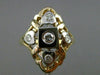 ESTATE LARGE .20CT DIAMOND 14K WHITE & YELLOW GOLD MULTI HEART LOVE RING #21033