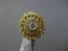ESTATE .75CT ROUND DIAMOND 14KT YELLOW GOLD 3D FLOWER MILGRAIN FILIGREE RING