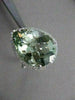 ESTATE 8.40CT DIAMOND & AAA GREEN AMETHYST 14KT WHITE GOLD PEAR HALO RING #21605