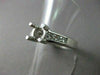 ESTATE WIDE .60CT DIAMOND 14K WHITE GOLD SEMI MOUNT LUCIDA ENGAGEMENT RING #2418