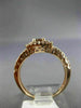 EFFY WIDE 1.0CT WHITE & CHOCOLATE FANCY DIAMOND 14KT ROSE GOLD HALO PROMISE RING