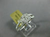 ESTATE .66CT DIAMOND 14KT WHITE GOLD 3D CLASSIC INVISIBLE ROUND ENGAGEMENT RING