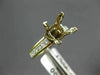 ESTATE .90CT DIAMOND 14KT 2 TONE GOLD PRINCESS SEMI MOUNT ENGAGEMENT RING #21106