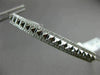 ESTATE .26CT DIAMOND 14KT WHITE GOLD PYRAMID SPIKE FLEXIBILE FUN BANGLE BRACELET