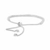 ESTATE 1.75CT DIAMOND 14KT WHITE GOLD 3D CLASSIC BOLO ADJUSTABLE TENNIS BRACELET