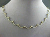 ESTATE .80CT DIAMOND 14KT W&Y GOLD SEMI CIRCLE FLOATING NECKLACE AMAZING #1689