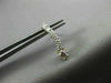 ESTATE .50CT DIAMOND 14KT YELLOW GOLD GRADUATING JOURNEY CURVE HANGING EARRINGS