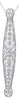 ESTATE LARGE 2.0CT DIAMOND PLATINUM 3D FILIGREE ELONGATED FLOATING PENDANT
