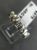 ESTATE .45CT ROUND CUT DIAMOND 14K WHITE GOLD 3D CHANNEL ANNIVERSARY RING #18148