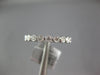 ESTATE .47CT DIAMOND 18KT WHITE GOLD 3D ROUND FILIGREE ETERNITY ANNIVERSARY RING