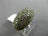 ESTATE LARGE 3.68CT FANCY MULTI COLOR DIAMOND 18K ROSE GOLD 3D FILIGREE FUN RING