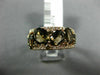 WIDE 3.93CT WHITE CHOCOLATE FANCY DIAMOND & AAA SMOKEY TOPAZ 14KT ROSE GOLD RING