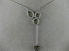 ESTATE .37CT DIAMOND 18KT WHITE GOLD 3D MULTI SHAPE LARIAT FUN NECKLACE