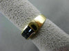 ESTATE .79CT AAA PRINCESS CUT SAPPHIRE 14KT YELLOW GOLD DOUBLE ROW RING #19340