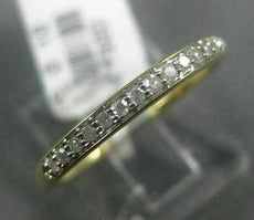 ESTATE .10CT DIAMOND 14KT YELLOW GOLD 3D CLASSIC ROUND WEDDING ANNIVERSARY RING